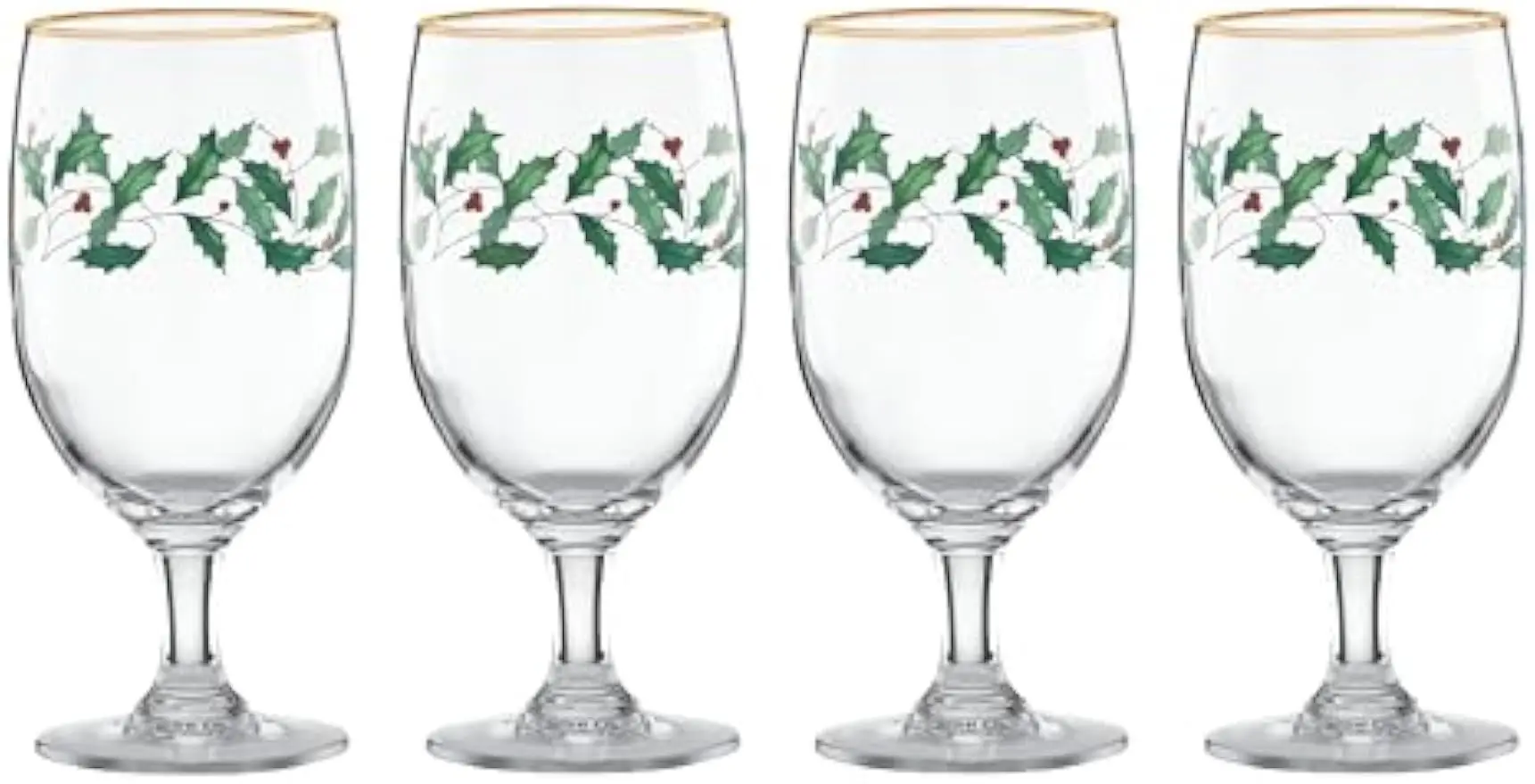 

Праздничный набор стекол для напитков со льдом и золотой оправой, праздничная посуда из 4 предметов для охлажденных напитков