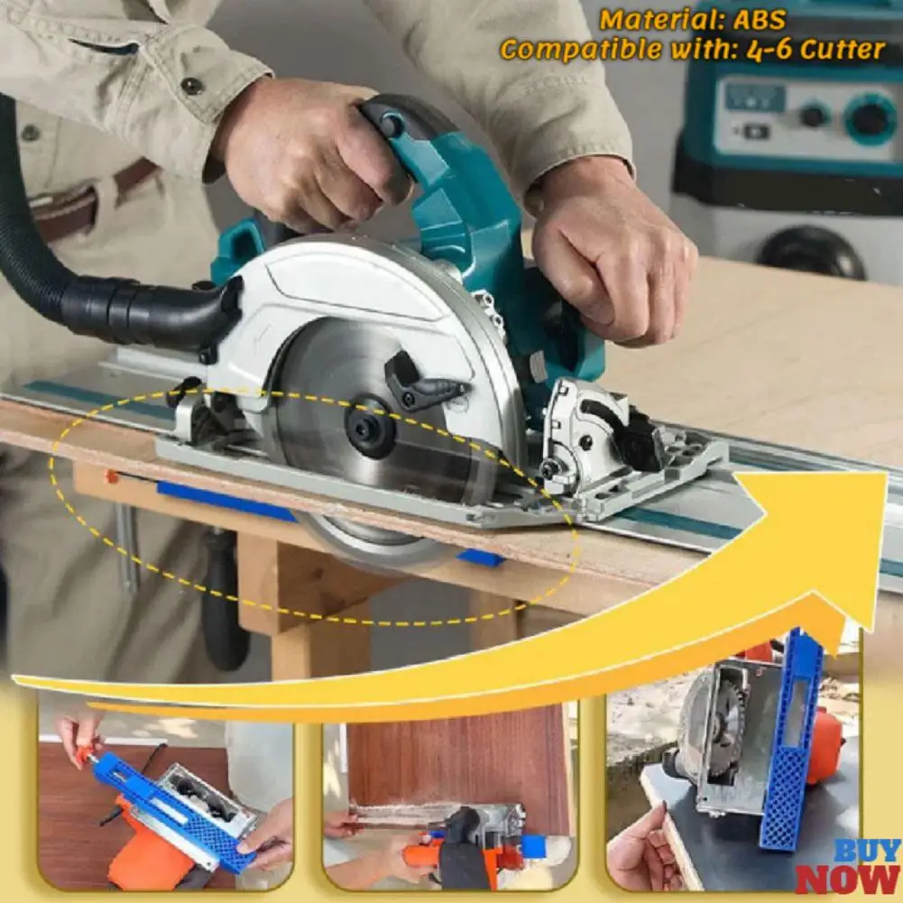 1/2pcs Circular Saw Milling Positioning Clamps Adjustable Cutting Machine Base Guide Two-way Reverse Buckle For 4'' Dust Cutter