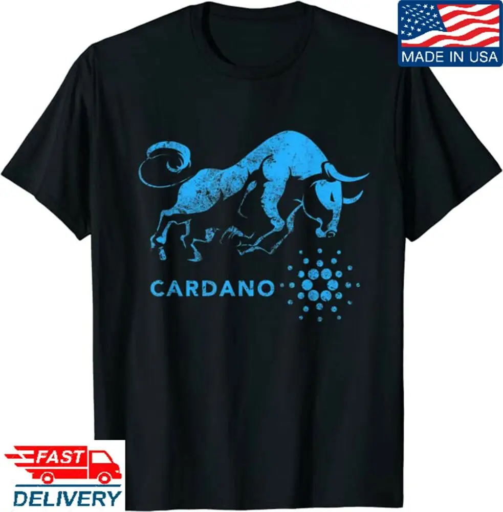 CARDANO Crypto BULLRUN ADA Token Blockchain Rich Millionaire T-Shirt,  TeeUnisex Summer Luxury Brand Oversize