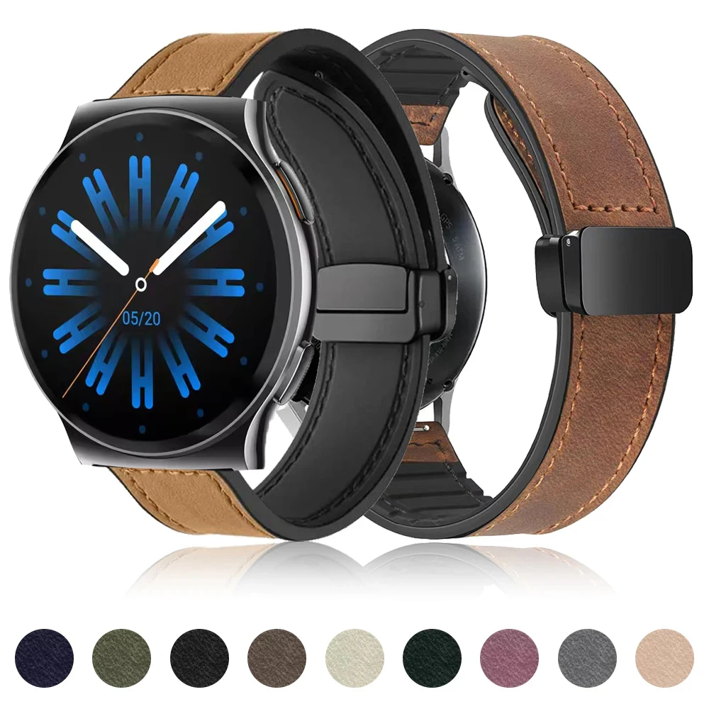 Soft Leather Strap for HAYLOU Solar Lite 2 20mm 22mm Men Women Wristband for HAYLOU Solar Lite 2 Band Accessories