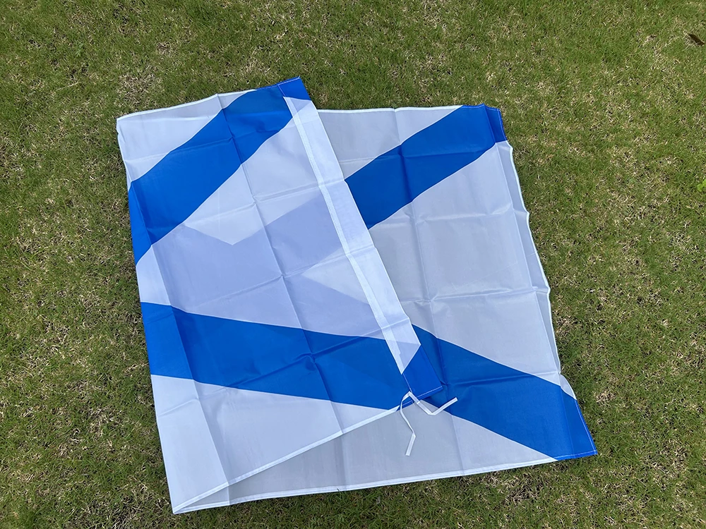 (SKY FLAG) Russische Flagge 90X150CM Polyester Russische Armee Militär Marine Corps Saint Andrew Andreevskiy Saltire Marineflagge – Detail 5