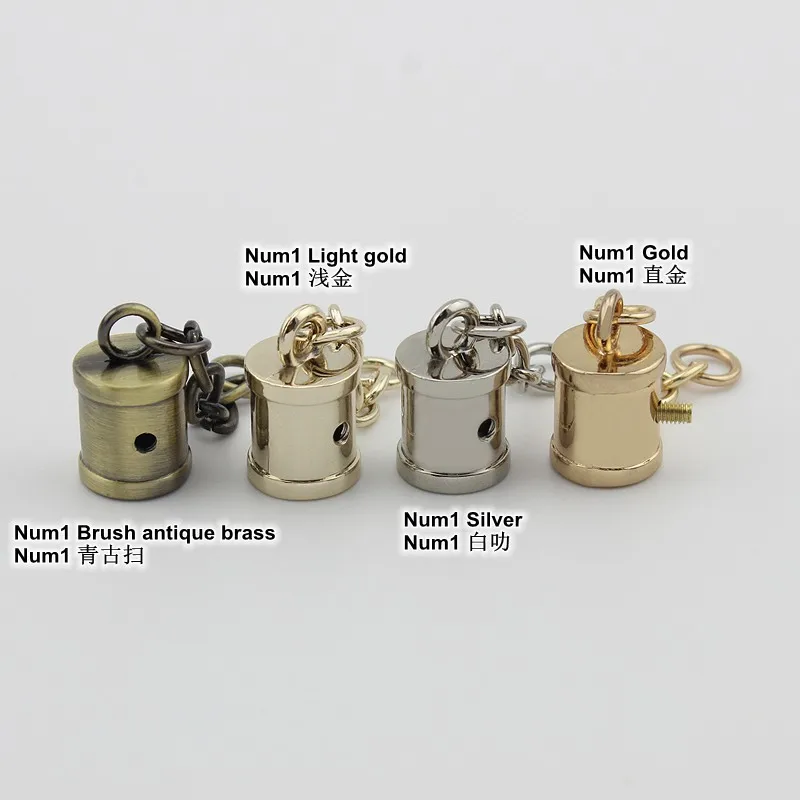 10-50pcs fringe metal Chain bell tassel pendant handbag tassel cap hanger hardware bags accessories screw connector hanger