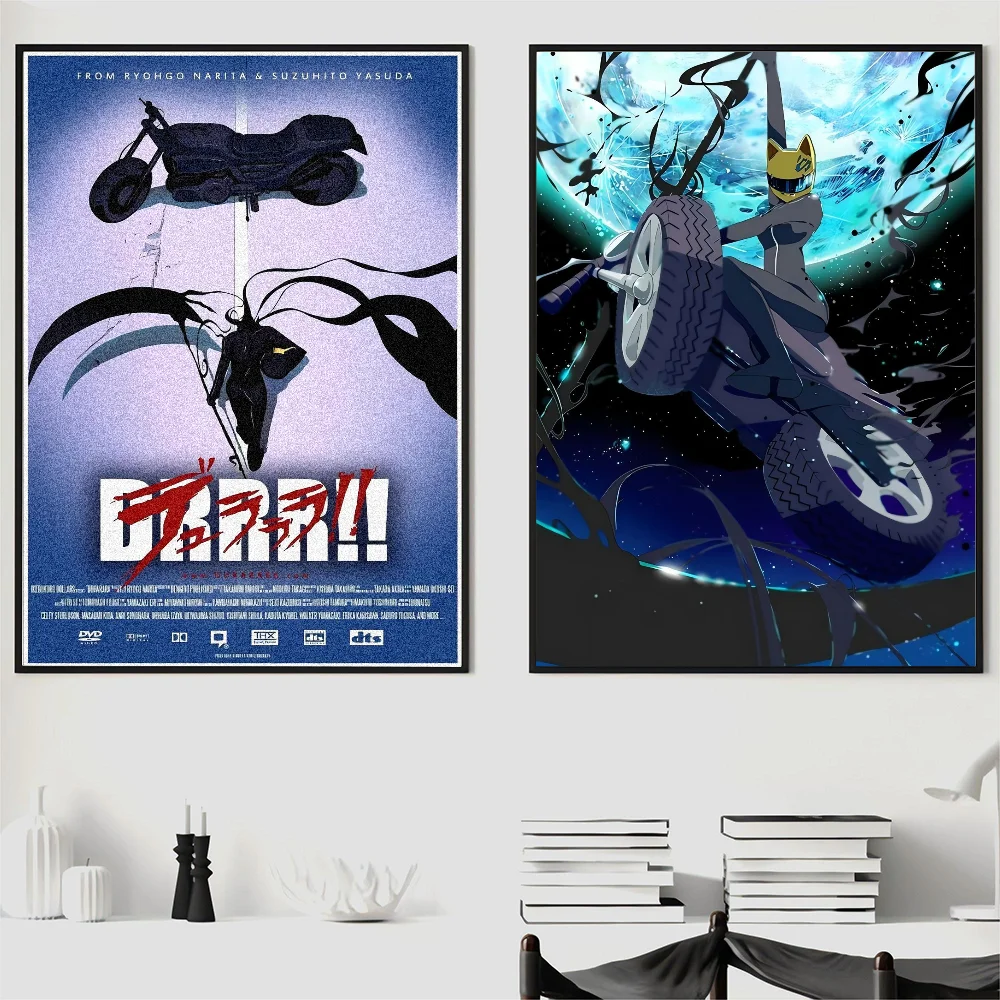 Classic Japanese Anime Durarara Celty Poster Wall Art Home Decor Room Decor Digital Painting Living Room Restaurant Kitchen Art