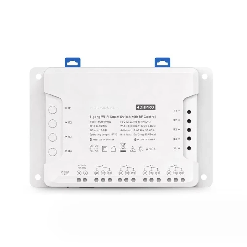 4CH PRO R3 433MHz WIFI smart switch/4 groups of wireless modules with voice remote control
