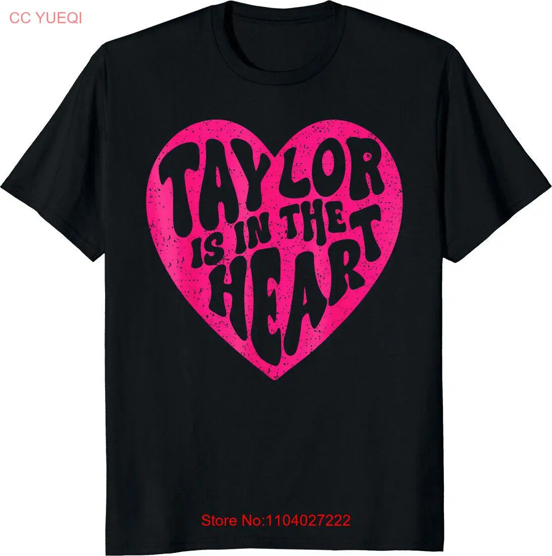 Groovy 80s Vintage T-Shirt with Taylor Is in the Heart Design