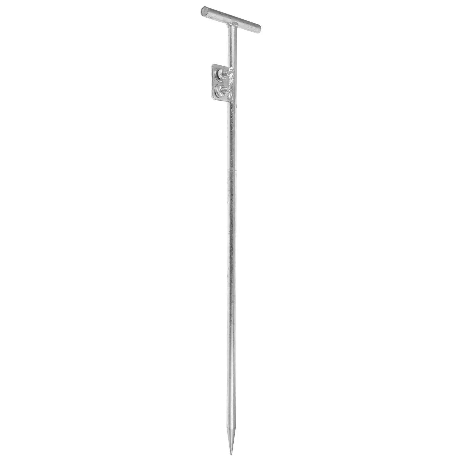 

Grounding Rod Galvanized Iron Earthing Pin 14mmx600mm Durable Material Conical Bottom Quick Discharge Household Safety