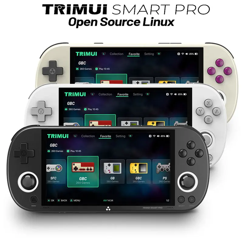 

Trimui Smart Pro Vintage Handheld Game Console 4.96 Inch HD IPS Screen Game Console Wireless Handheld Gamer Console Retro Arcade