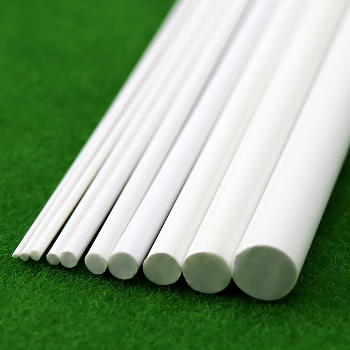 Solid ABS Round Rod Plastic Tube Pipe Diameter 1/2/3/4/5/6mm x Length 250mm DIY Material for Model Part Accessories