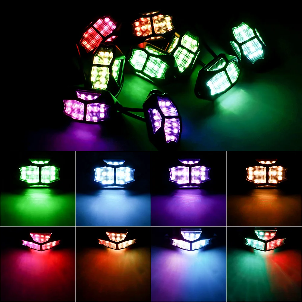 Underglow Rock Lights 6/8/10/12 Pods RGB Led Multi Color App Remote Control Music Mode Well For Pickup ATV RZR UTV Chassis Light