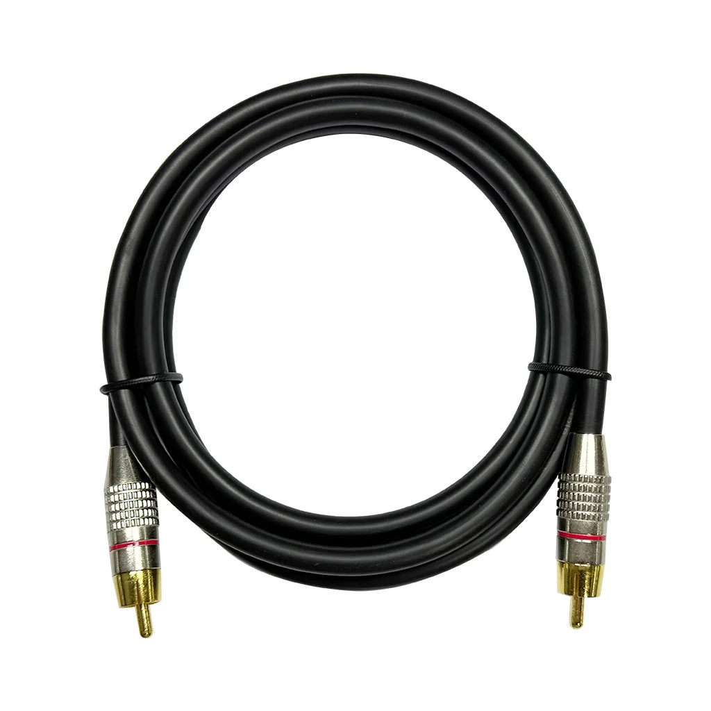 Single RCA Male to Male Coaxial Audio Video Cable Gold Plated Mono RCA Cord 0.5/1/1.5/2/3/5/10M For Amplifier Subwoofer DVD TV