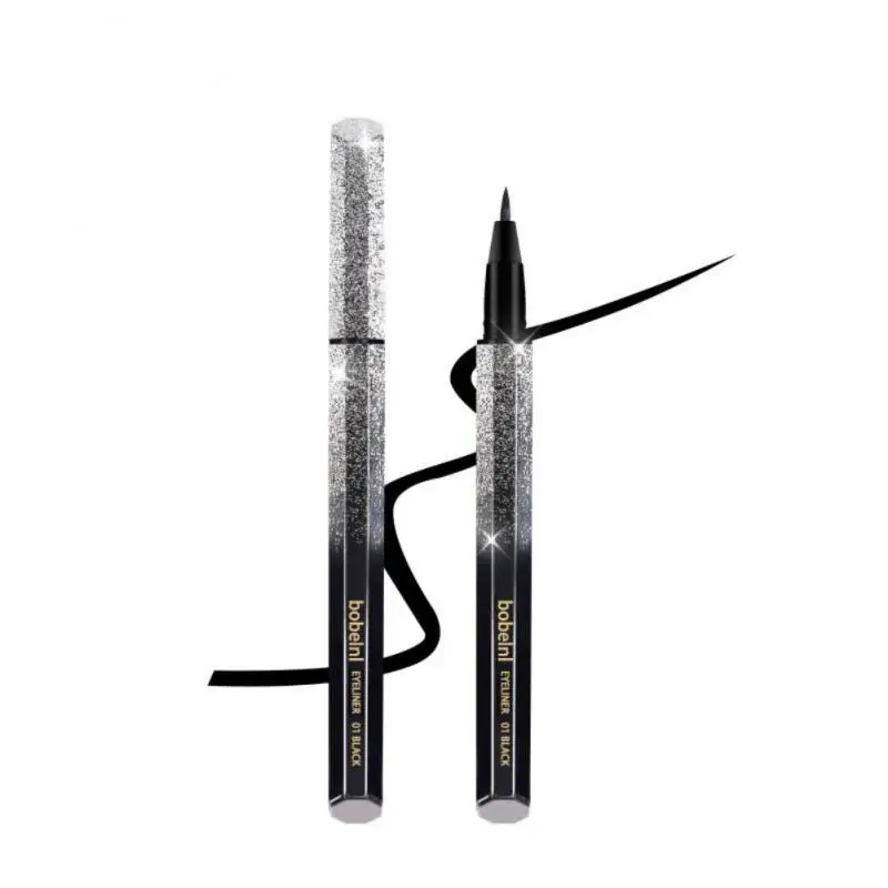 Penna per Eyeliner impermeabile 1/2 pezzi penna per Eyeliner liscia ad asciugatura rapida Eyeliner con linee lisce trucco per occhi durevole a lunga durata