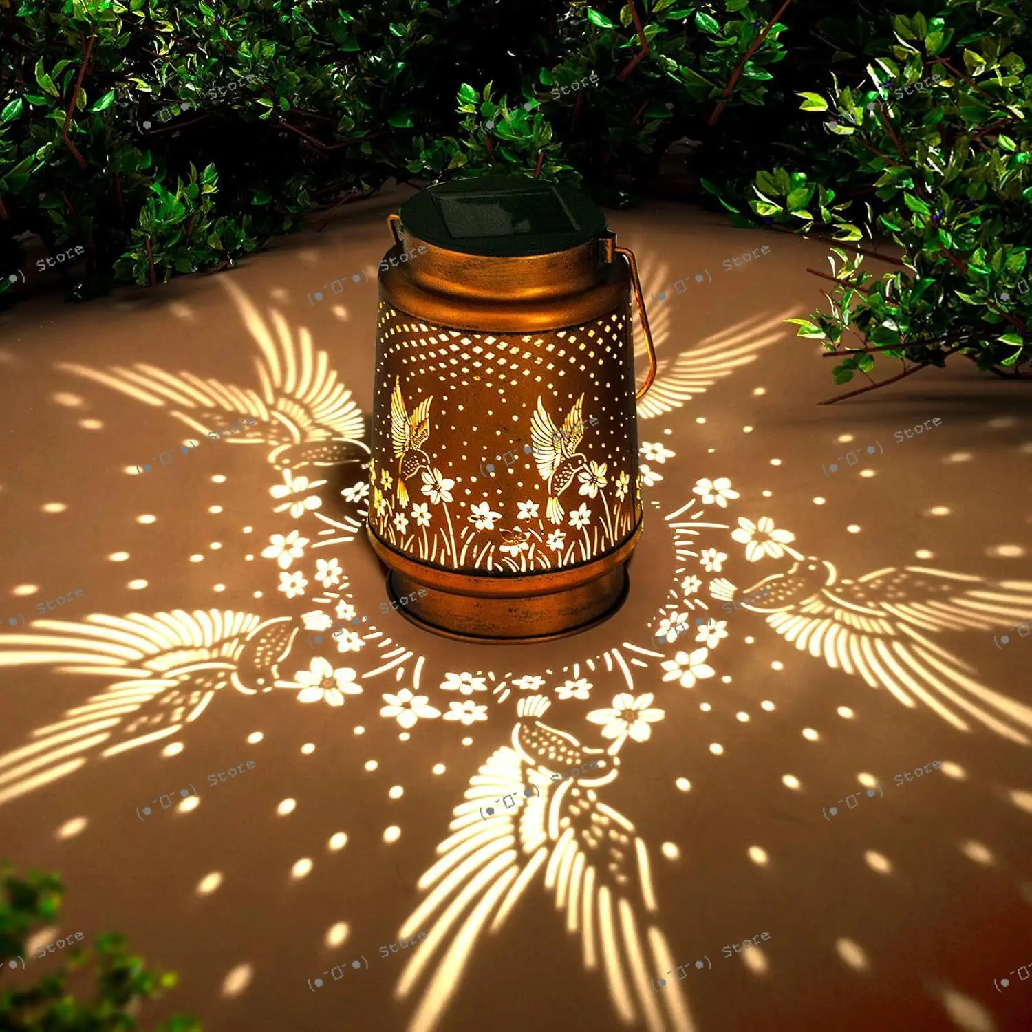 

Hummingbird Solar Energy, Outdoor Hanging Metal Decoration Waterproof LED Decorative Light Garden Courtyard Lawn Energy Saving