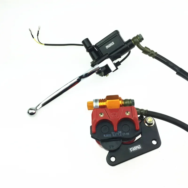 Electric Vehicle Disc Brake Parts 110 Drum Brake To Change Disc Brake Three Wheeled Electric Vehicle Shaft ABS Double Piston
