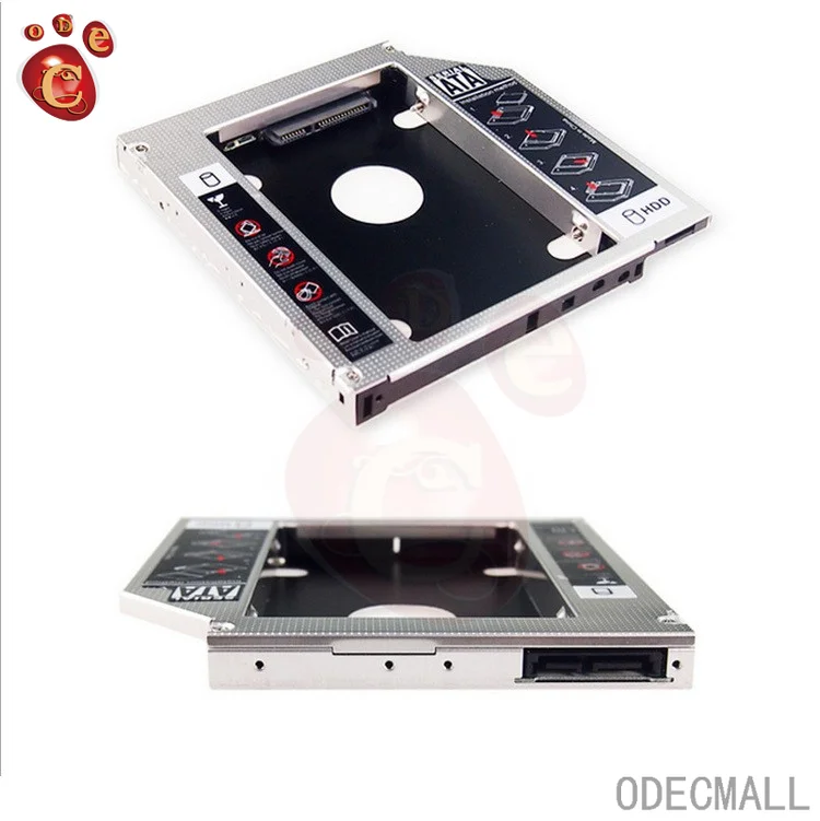 알루미늄 Optibay SATA 3.0 하드 디스크 드라이브 박스 인클로저 DVD 어댑터, 노트북 CD-ROM T01 용 2.5 SSD, DM DW95S HDD 캐디, 9.5mm, 12.7mm