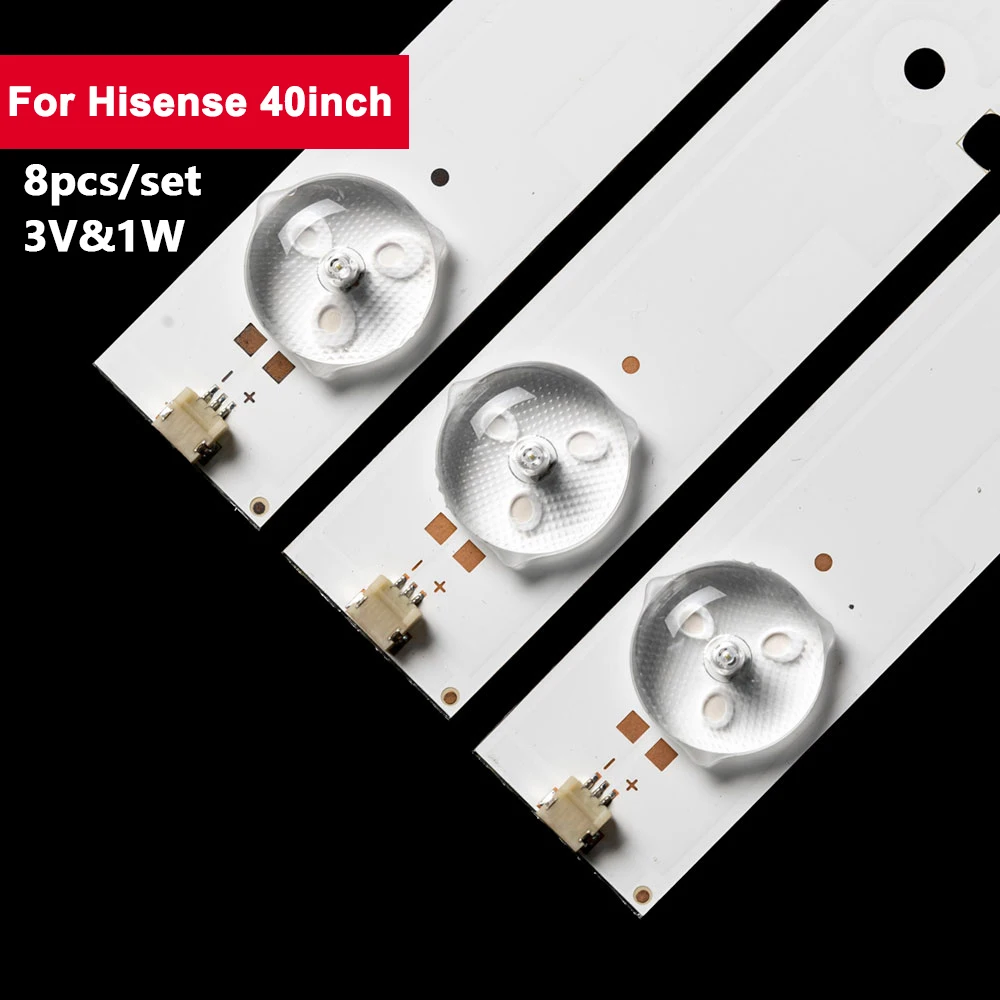 

8Pcs/set 40in 400mm LED Backlight Strip for Hisense 5led SVH390A06 40H4C SVH390A06 40D420NA16 39K20JD 3228N1 40H4C 40K200 40K20D