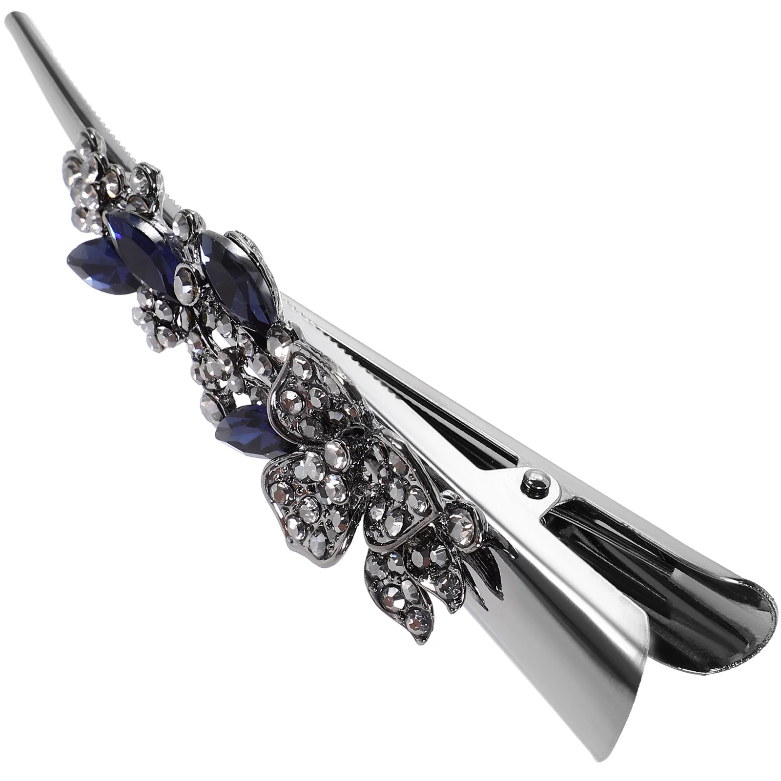 

Блестящая заколка для волос из кожи аллигатора со стразами, большая винтажная заколка в виде утки, декоративные необычные заколки для волос, необычные заколки для женщин