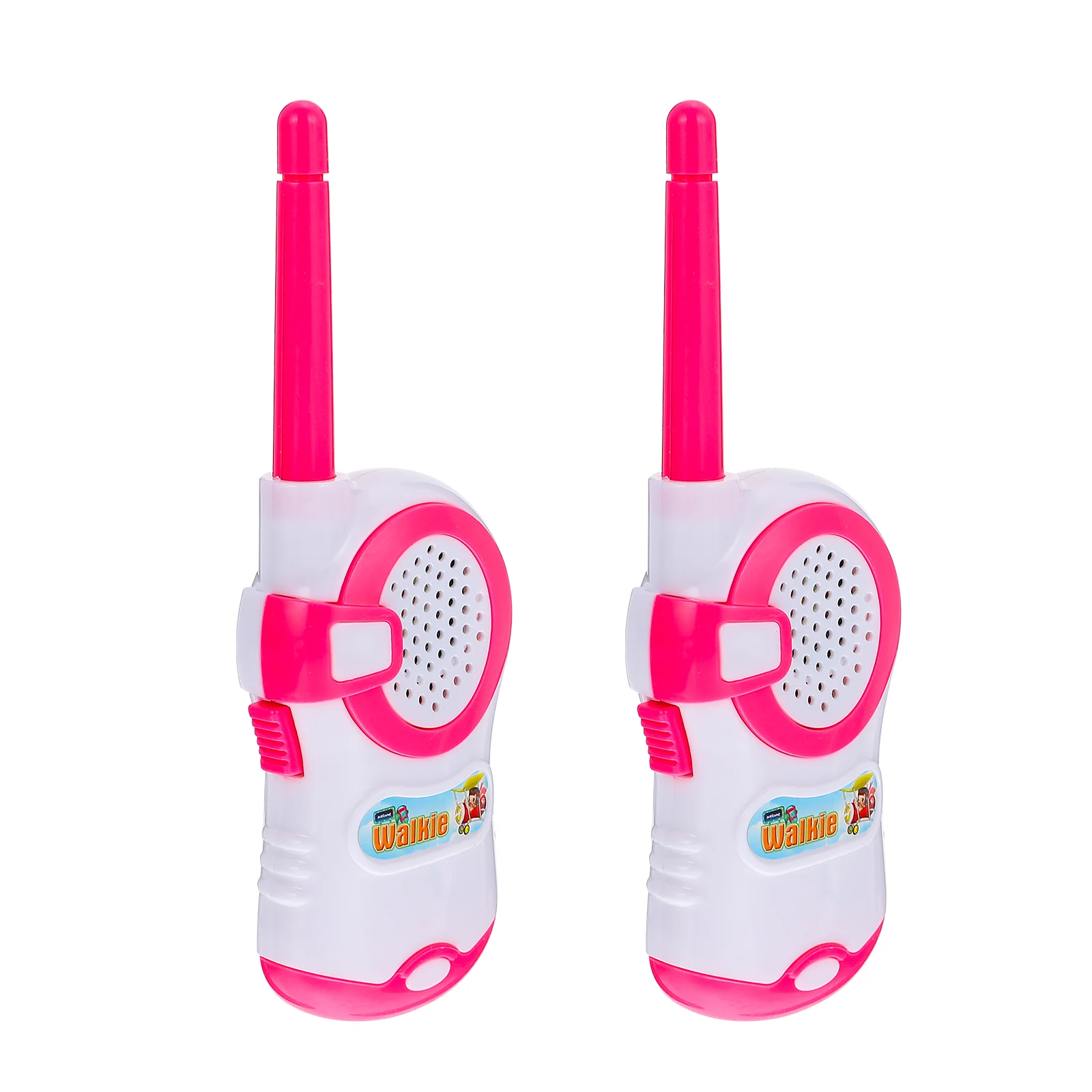 Mini walkie talkie de 2 piezas para niños, radio inalámbrica, juguete de plástico, interfono, teléfono, Pvc, multifuncional