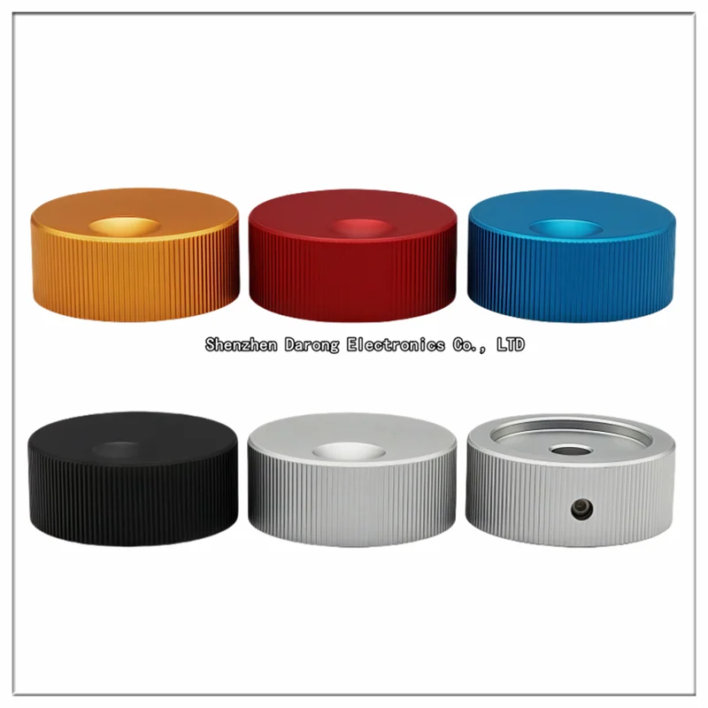 32×13 all aluminum drawn solid core knob cap Potentiometer adjusting cap Electronic instrument equipment switch cap screw fixed