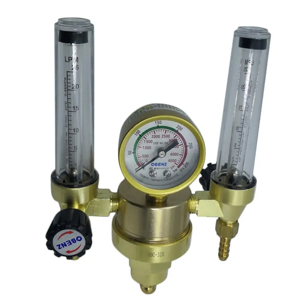

Argon Mig Tig Meter Regulator for Welding Weld, Double Backpurge