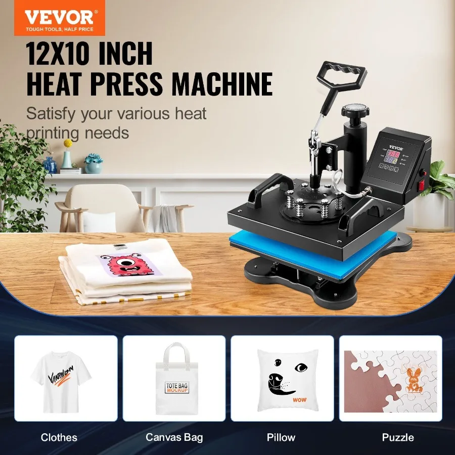 Heat Press 12x10Inch TShirt Press Machine Tshirt Press Heat Press 30x23cm Printing Machine Heat Transfer Sublimation Machine f