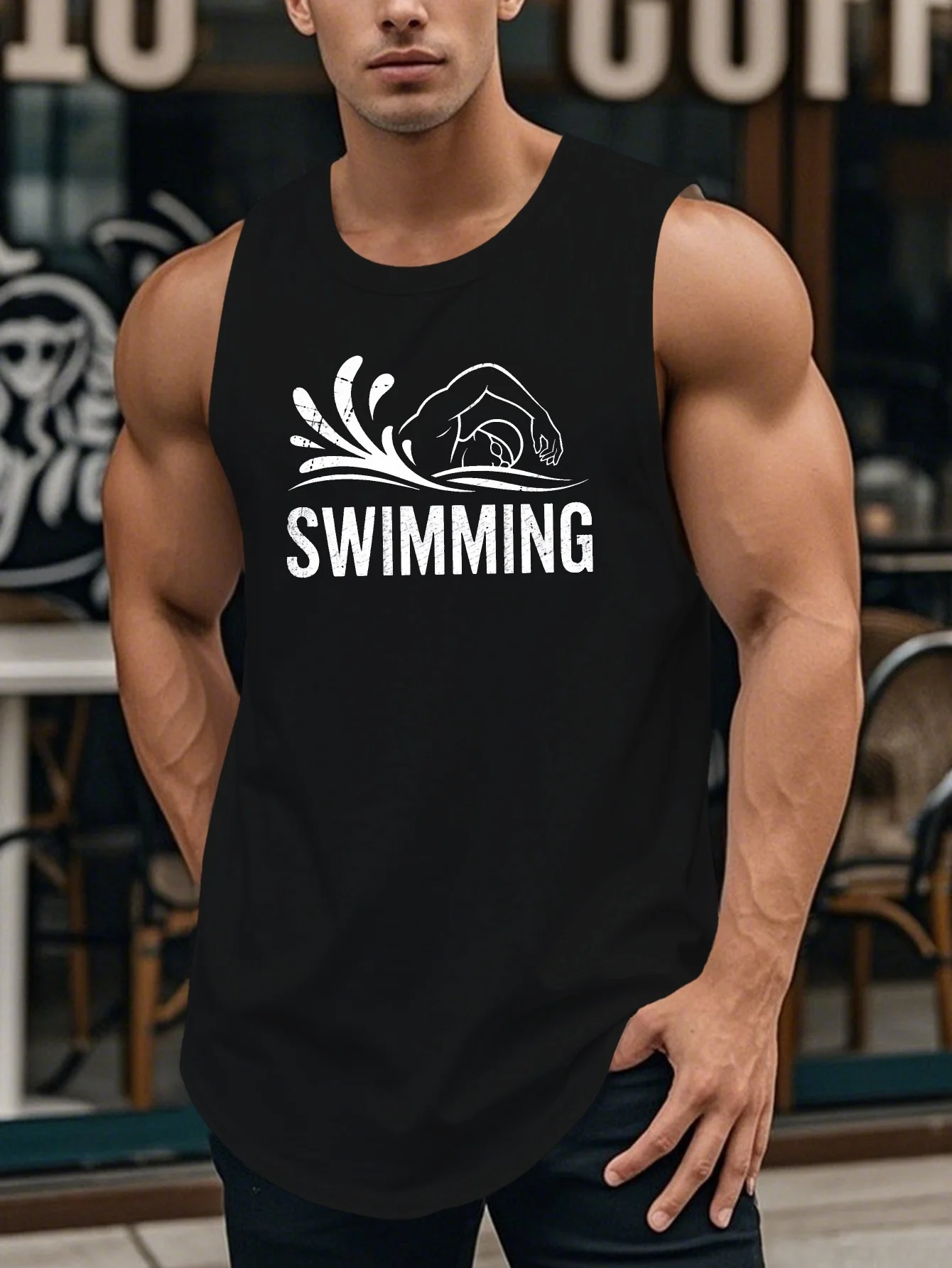 

Men's swimming vest - Durable and lightweight training and beach sport swimsuit