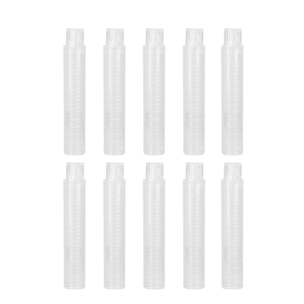 10 قطع من غطاء الطباشير البلاستيكي، حامل شفاف يمنع الكسر، أداة كتابة آمنة للبالغين، مشبك الطباشير البلاستيكي #4