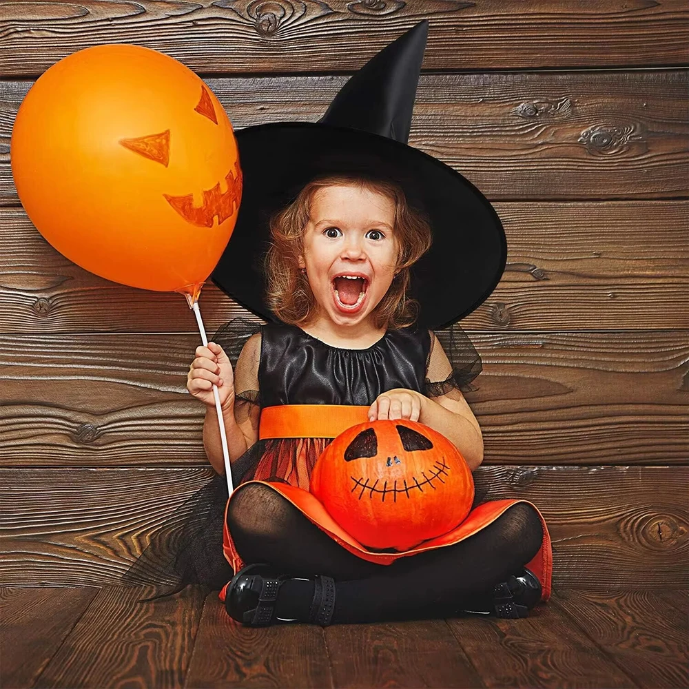 Halloween-Dekoration, Hexenhüte, Zaubererhut aus schwarzem Oxford-Stoff, Zauberermütze, Kostüme für Kinder und Erwachsene, Requisiten, Halloween-Party-Dekoration – Detail 6