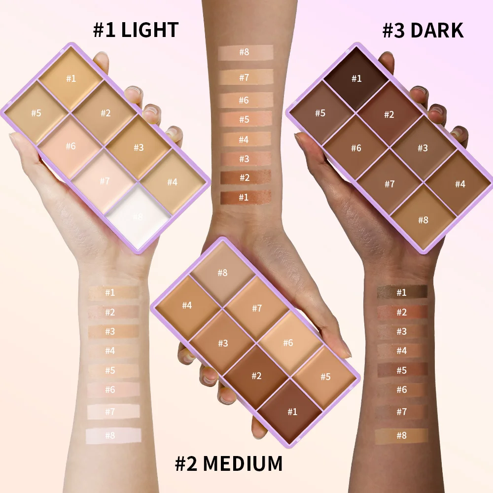 8 Shade Concealer & Corrector Pallet - Soft Matte Finish 6