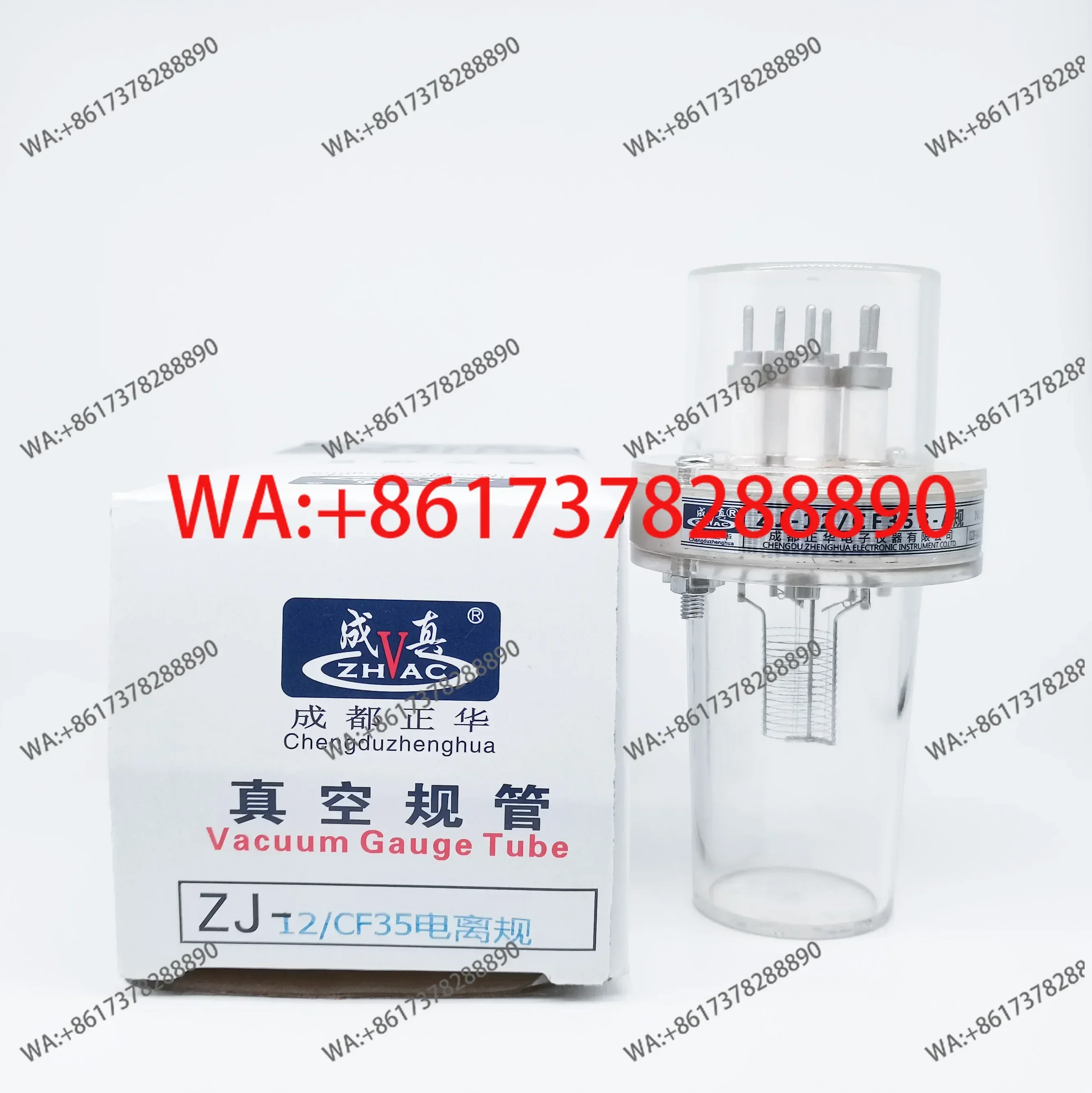 ZJ-12 CF35 Hot Cathode Ionization Vacuum Gauge for UHV System