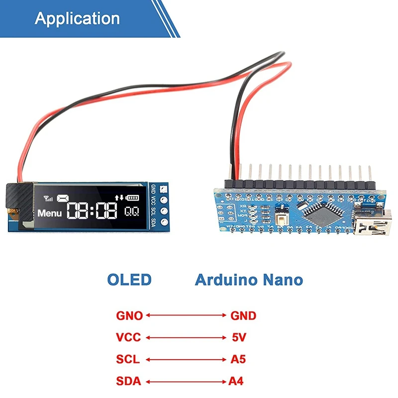 Imagem -05 - Módulo de Exibição Oled para Arduino Raspberry pi Serial Auto-luminous Driver Board Iic I2c Ssd1306 10 Set