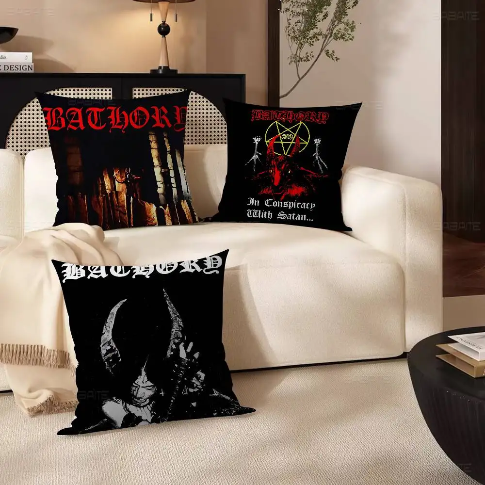 

Bathory Quorthon Retro Heavy Metal Music Band Singer Pillowcase Toon Gift Cushion Cover Bedroom Home Sofa Chair Seat Decor