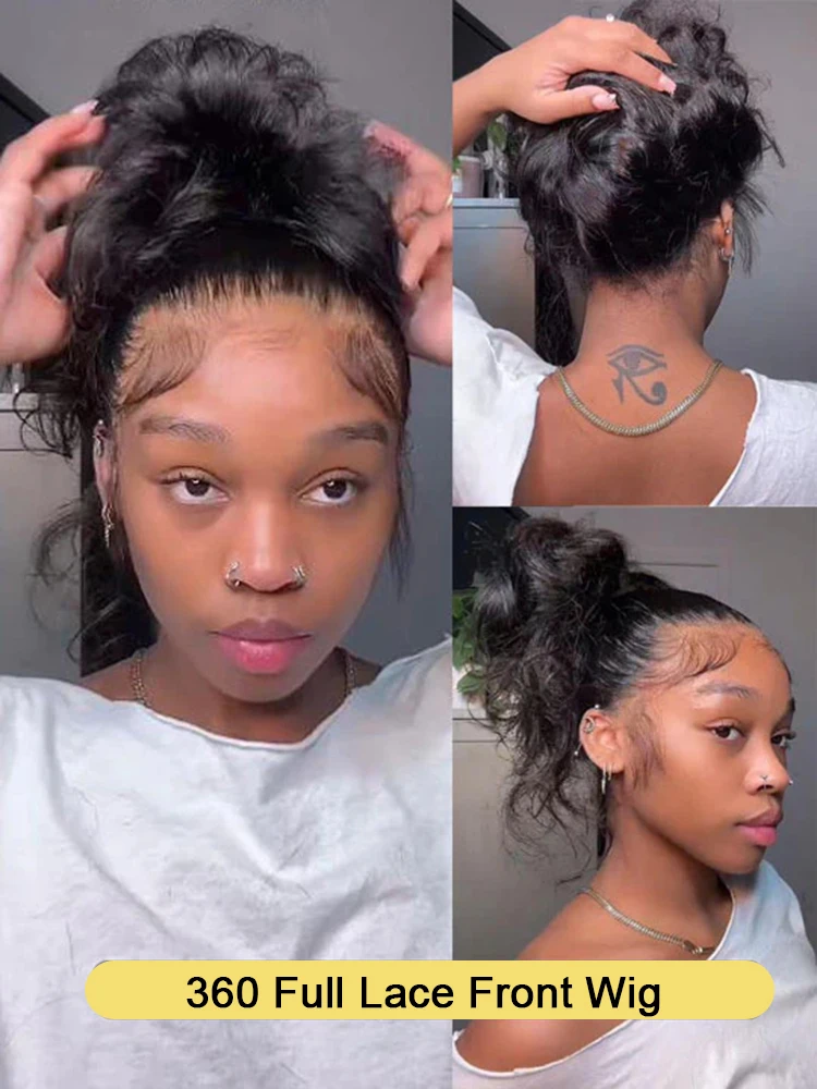 280 كثافة الجسم موجة 13x6 360 Hd الدانتيل الباروكات الأمامية شعر الإنسان قبل قطعها البرازيلي 7x5 غلويليس قبل قطع شعر مستعار الدانتيل جاهزة للارتداء #4