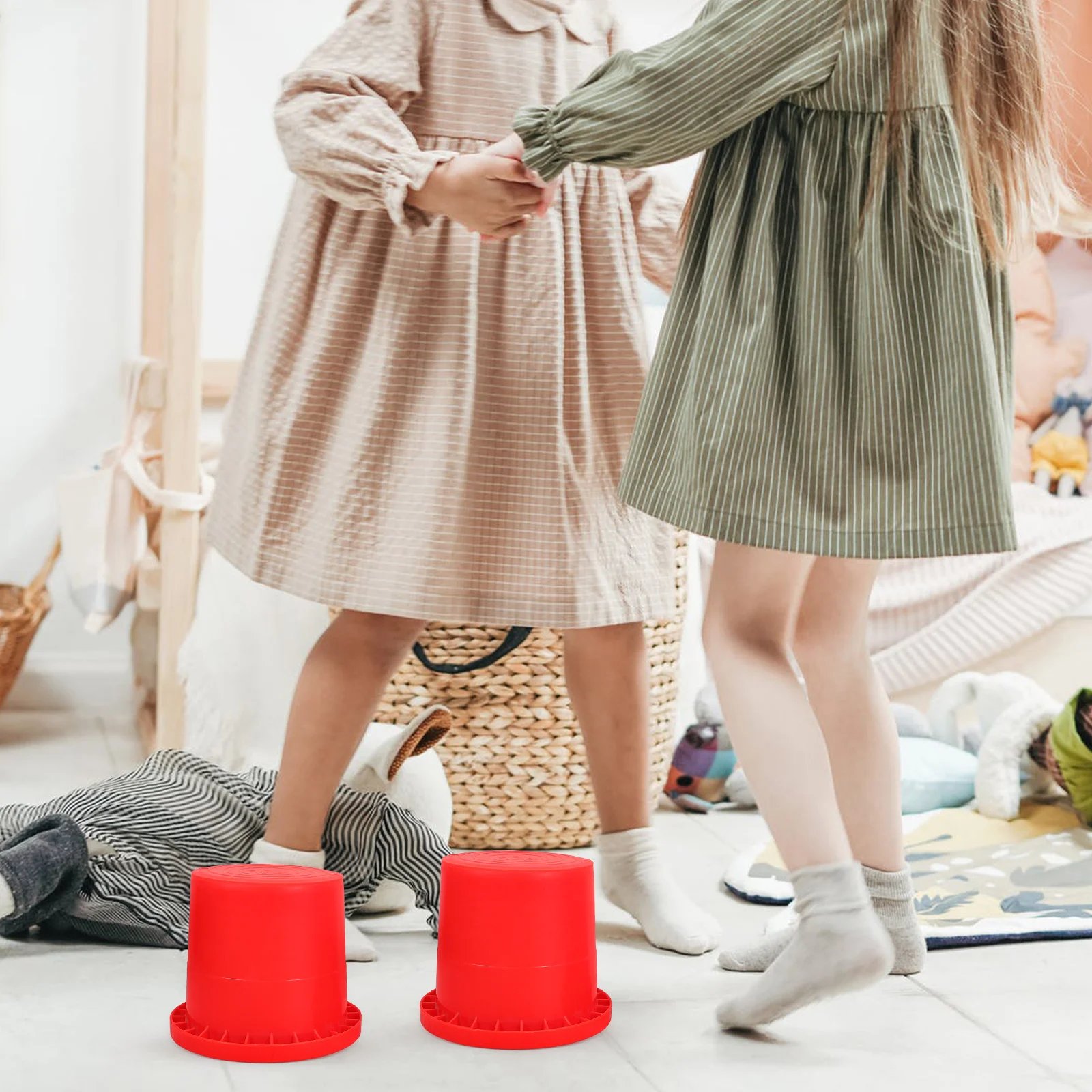 4 pièces équipement d'entraînement sensoriel enfants échasses jouet jouets de sport en plein air enfants en plastique pour