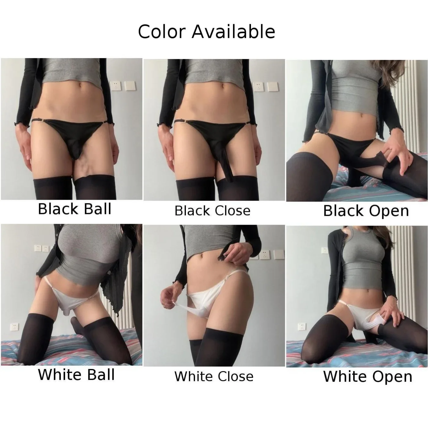 Men Sissy Pouch Panties Open/Close Penis Sheath Bikini Brief Gay See through Ice Silk Crossdress Lingerie Underpant Underwear