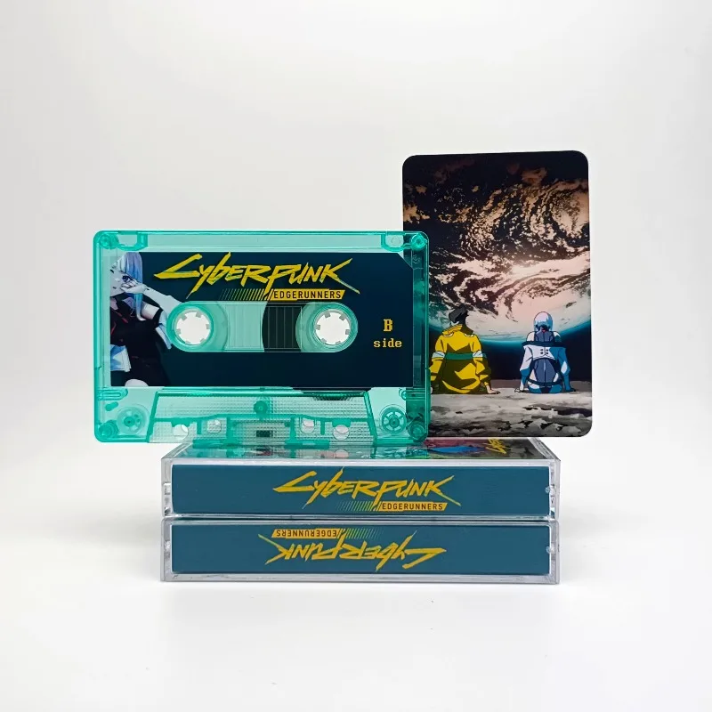 In Stock Cyberpunk: Edgerunners Anime Figures Brand New Deluxe Cassette Tape Collection Toy Desktop Ornaments Custom Gift Toy