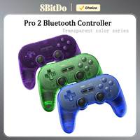8Bitdo Pro 2 Bluetooth Game Controller for Switch 2 Gamepad with Hall Effect Joystick for PC macOS Android Steam Raspberry Pi