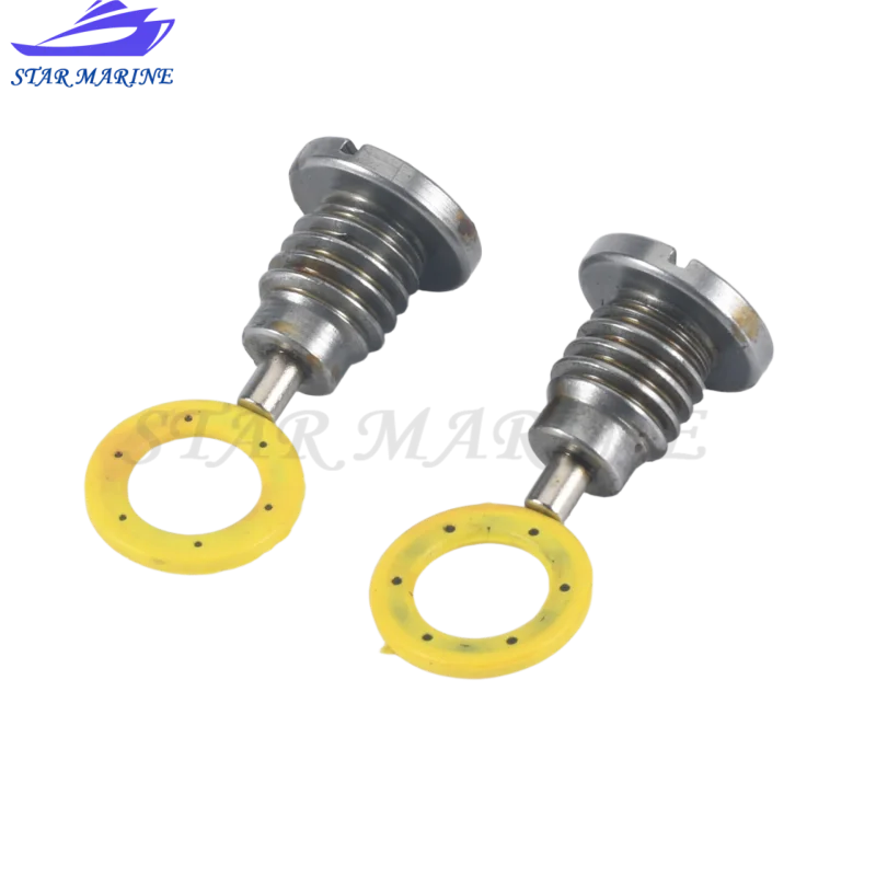 8M0058389 Magnetic Drain Plug Screw Gasket 2PCS For Mercruiser Outdrive 22-67892A1 22-67892A06 22-67892 Parts