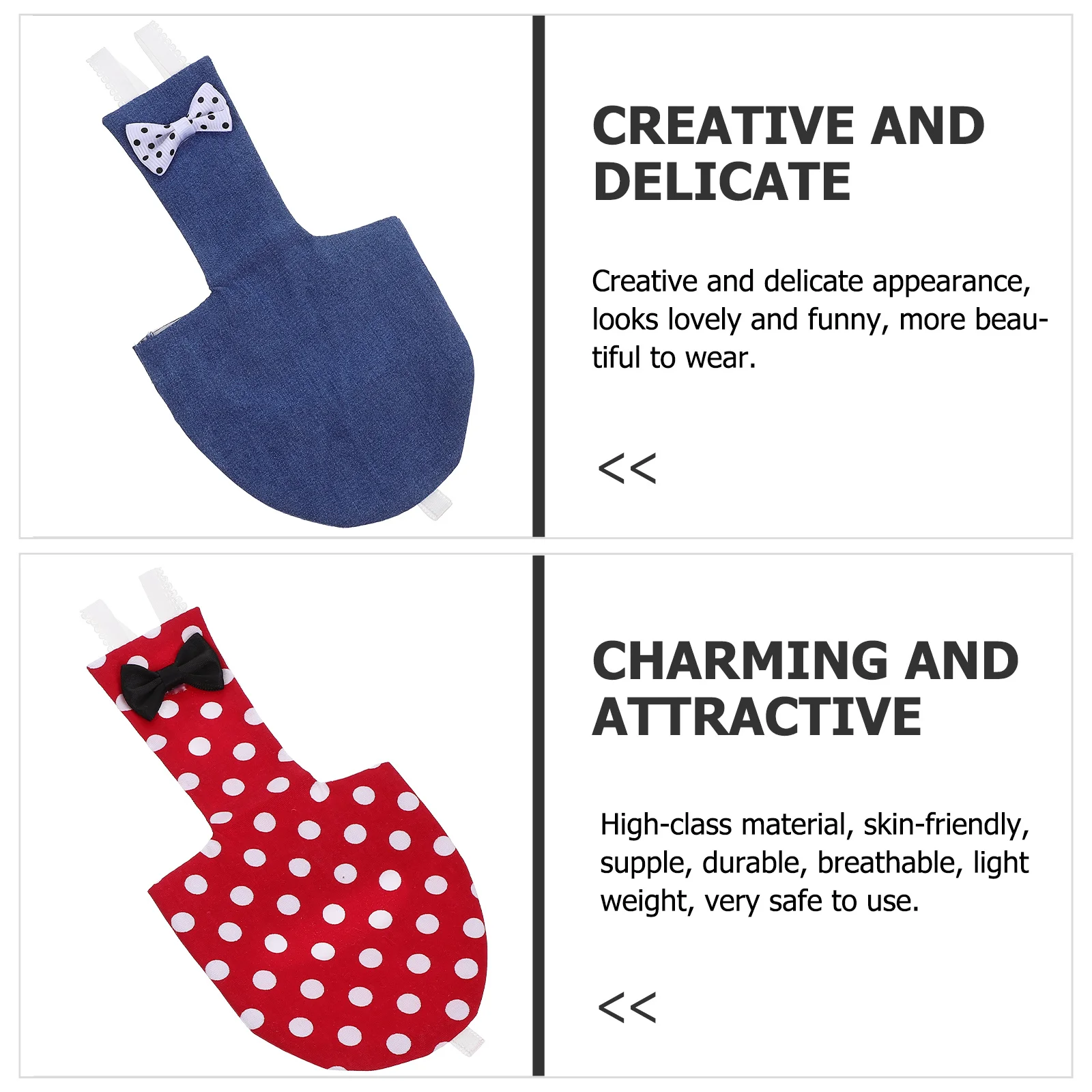 

2Pcs Parrot Diaper Bowknot Design Pigeon Nappy Clothes Exquisite Pet Diaper Durable Washable Breathable Lightweight