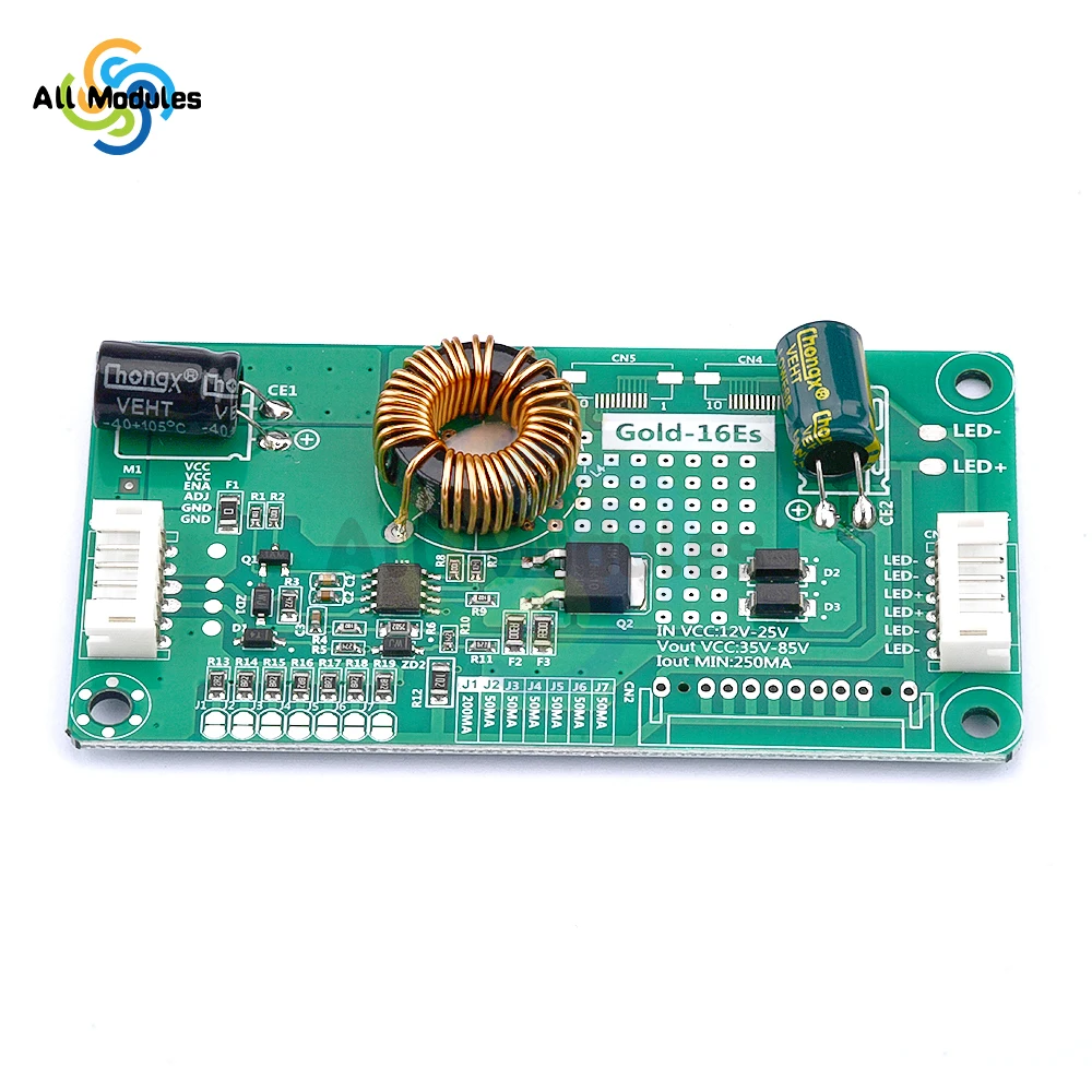 LED LCD Universal TV Backlight Constant Current Backlight Lamp Driver Board Boost Step Up Module 10.8-24V to 15-80V 14-37 Inch