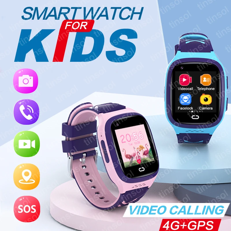 LT31 E 4G Smart Watch Kids GPS WIFI Video Call SOS IP67 Waterproof Child Smartwatch Camera Monitor Tracker Location Phone Watch