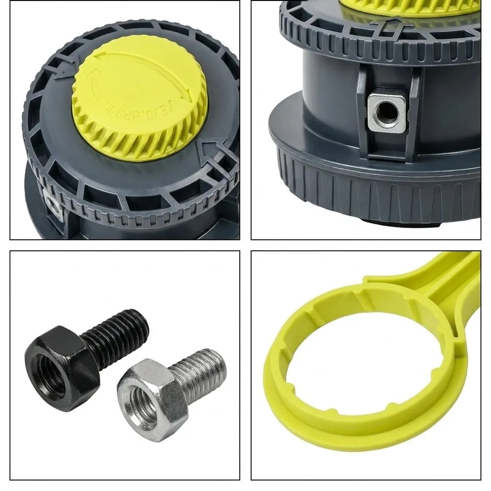 Upgrade Lawn Maintenance Tool Trimmer Head for Reel Easy Trimmer Head Robust Construction Material Precision Edge Trimming
