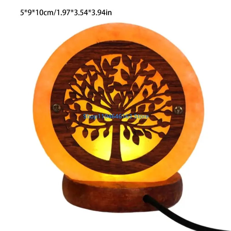 Crystal Salt Rock Lamp LED Lamp Table Light Home Bedroom Decoration