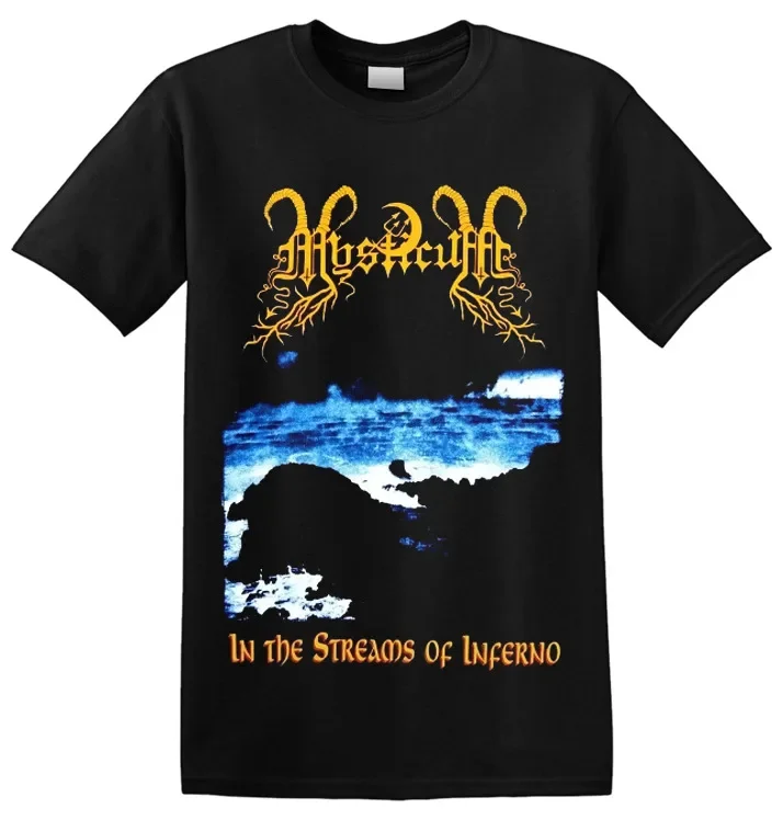 MYSTICUM - 'In Streams Of Inferno' T-Shirt  Tees High Quality 100%Cotton Short Sleeve