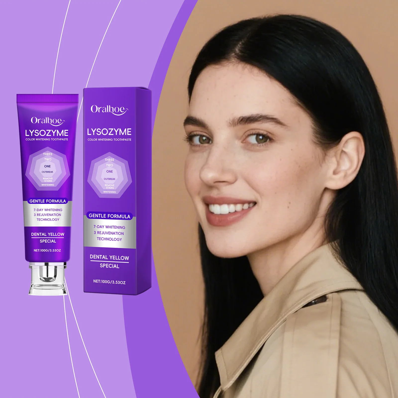 

Фиолетовая зубная паста — ежедневная зубная паста для глубокой чистки зубов, бережного ухода за деснами и полной гигиены полости рта, свежее дыхание