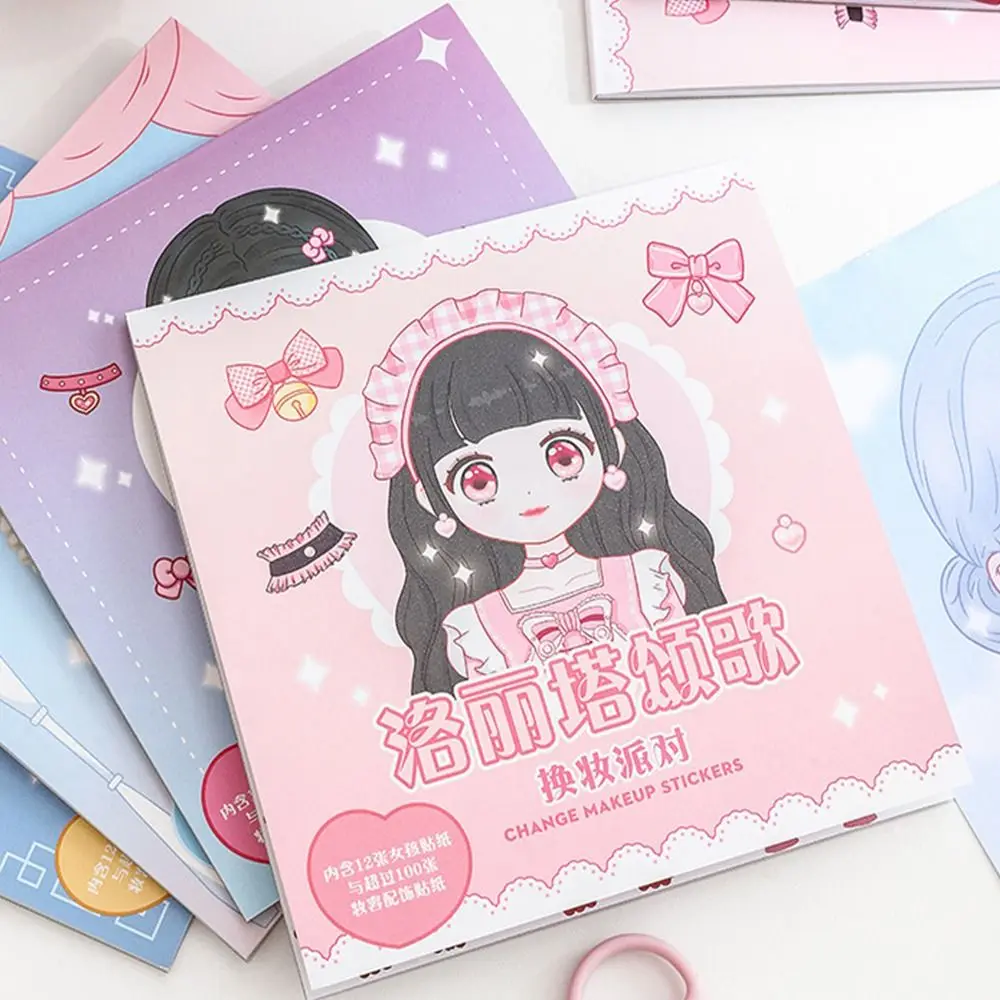 

Hand Account Princess Dress Up Sticker Make Your Own Princess Sticker DIY Decorative Sticker Little Girl Makeup Outfit Stickers