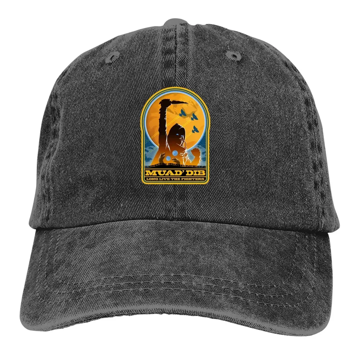 Pure Color Cowboy Hats MUAD' DIB Women's Hat Sun Visor Baseball Caps Dune Chronicles Sci-Fi Movie Peaked Trucker Dad Hat