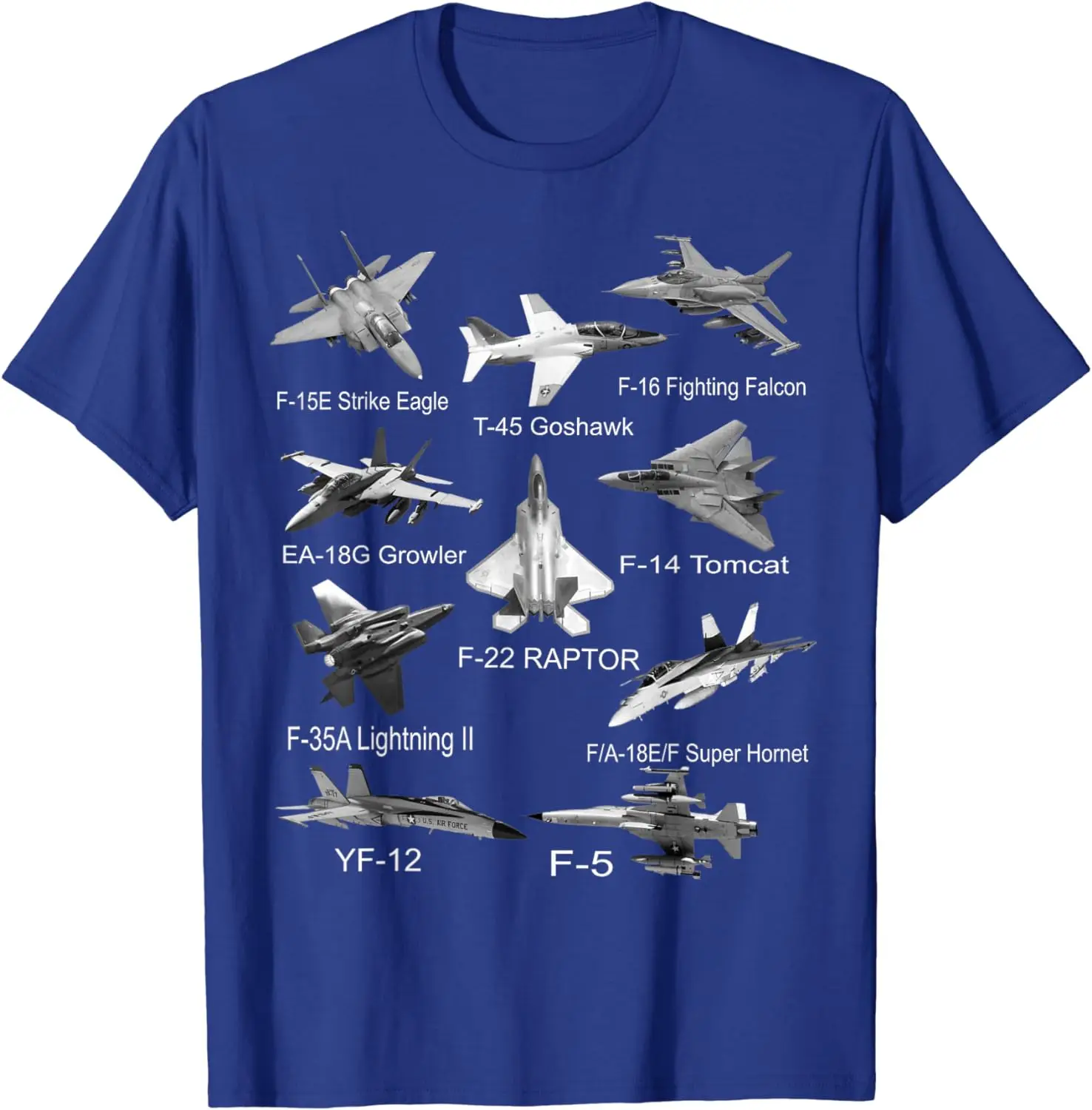 American Fighters Jets F22 Raptor F14 Tomcat Plane Men T-Shirt Short Sleeve Casual 100% Cotton T Shirt