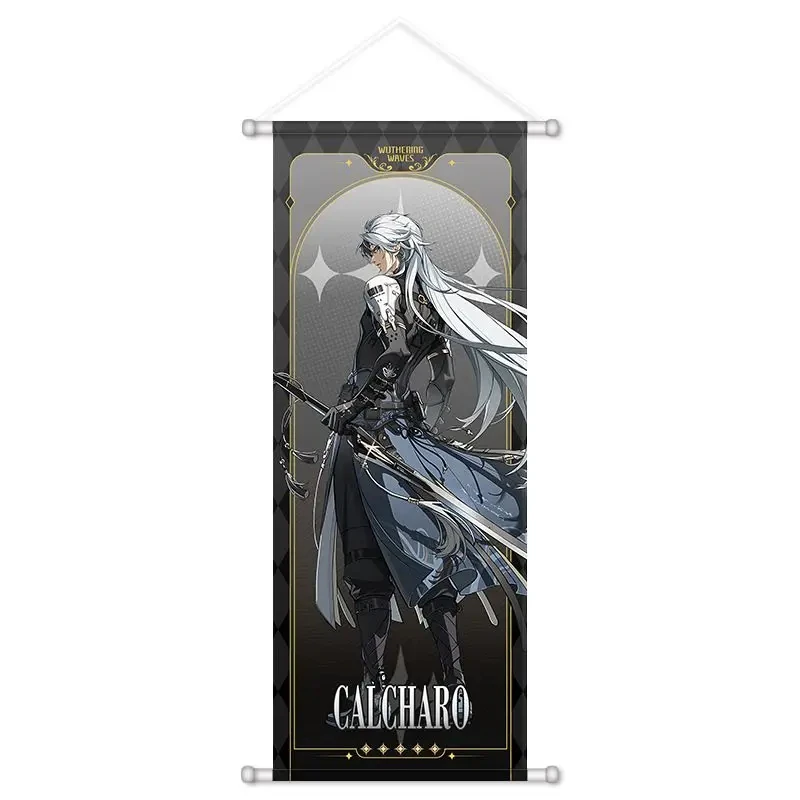 VIKAMA Dark Green Sword Warrior Wall Scroll, 6 Designs, Wall Decor for Bedroom Living Room Dorm