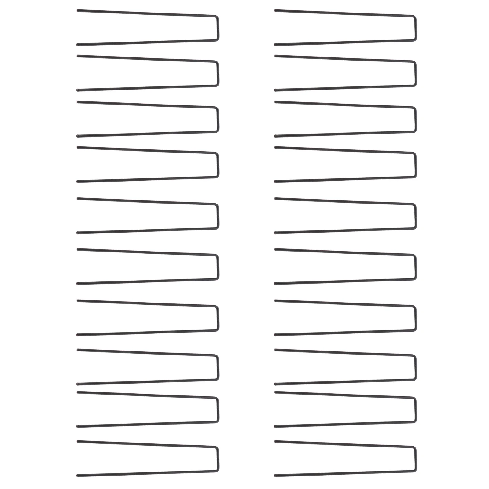 

20Pcs U-Shaped Stakes Gardening Lawn Fixers Sturdy Iron Nails for Tents Canopies Tarps Landscaping Anti-Rust Long-Lasting Use