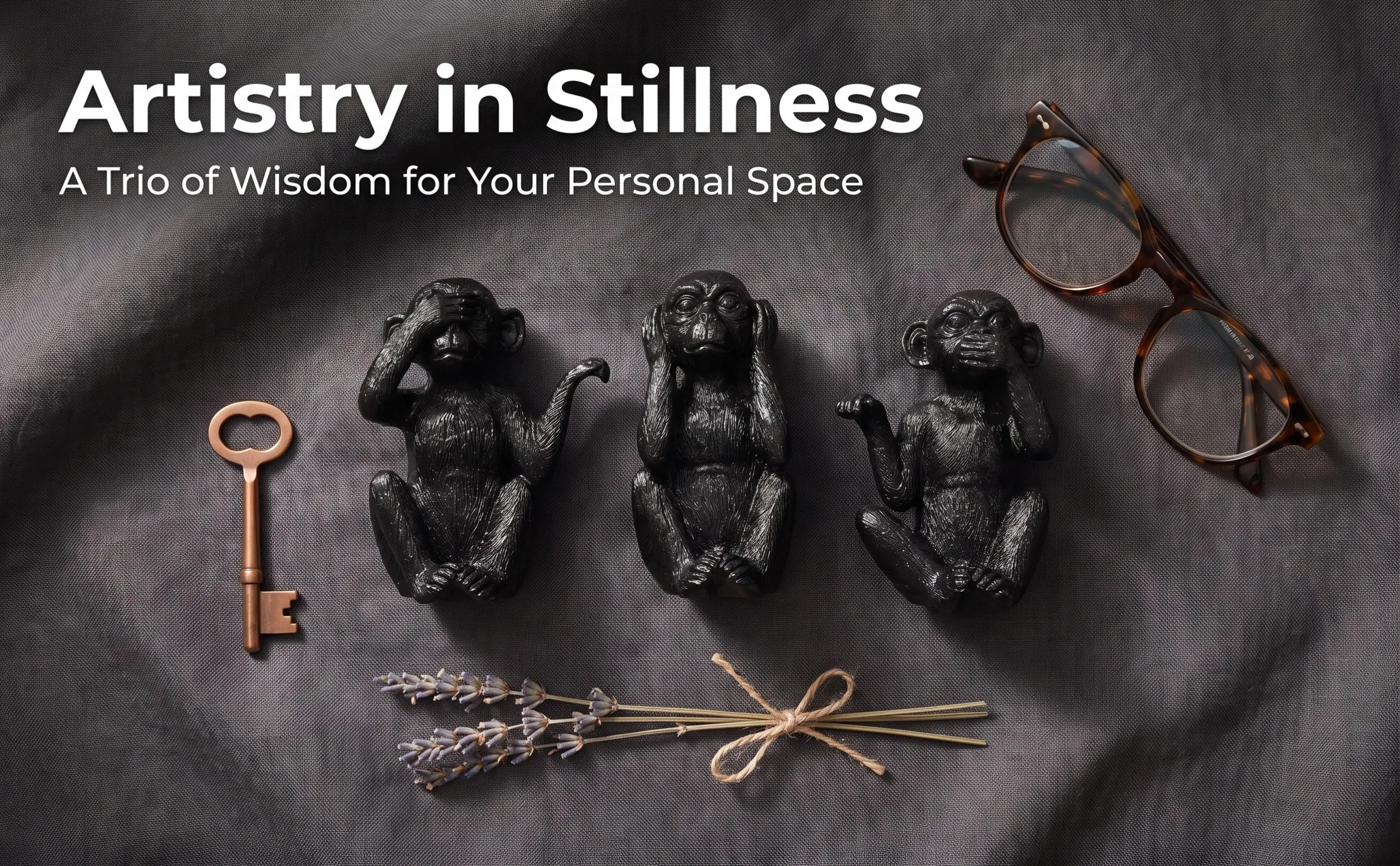 3Pcs Resin Monkey Statues Unique Postures Lovely Desktop Animal Decoration Matching Any Style Small Animal Statue Resin Craft